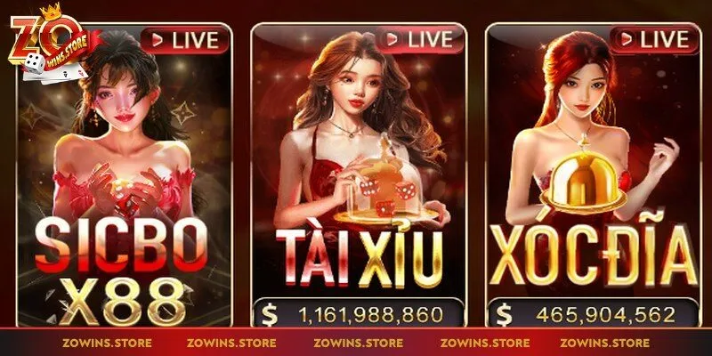 Casino Zowin mang đến nhiều tựa game hấp dẫn