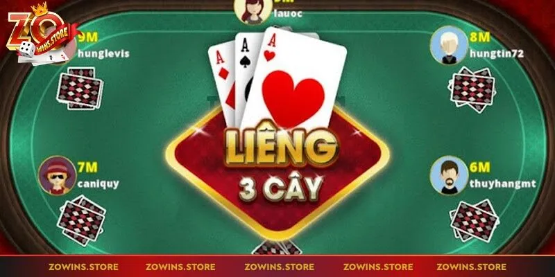 Liêng Zowin giải trí với bộ bài tây quen thuộc