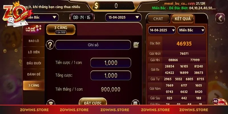 Đặt cược vào 3 càng có thể nhận thưởng thắng lớn